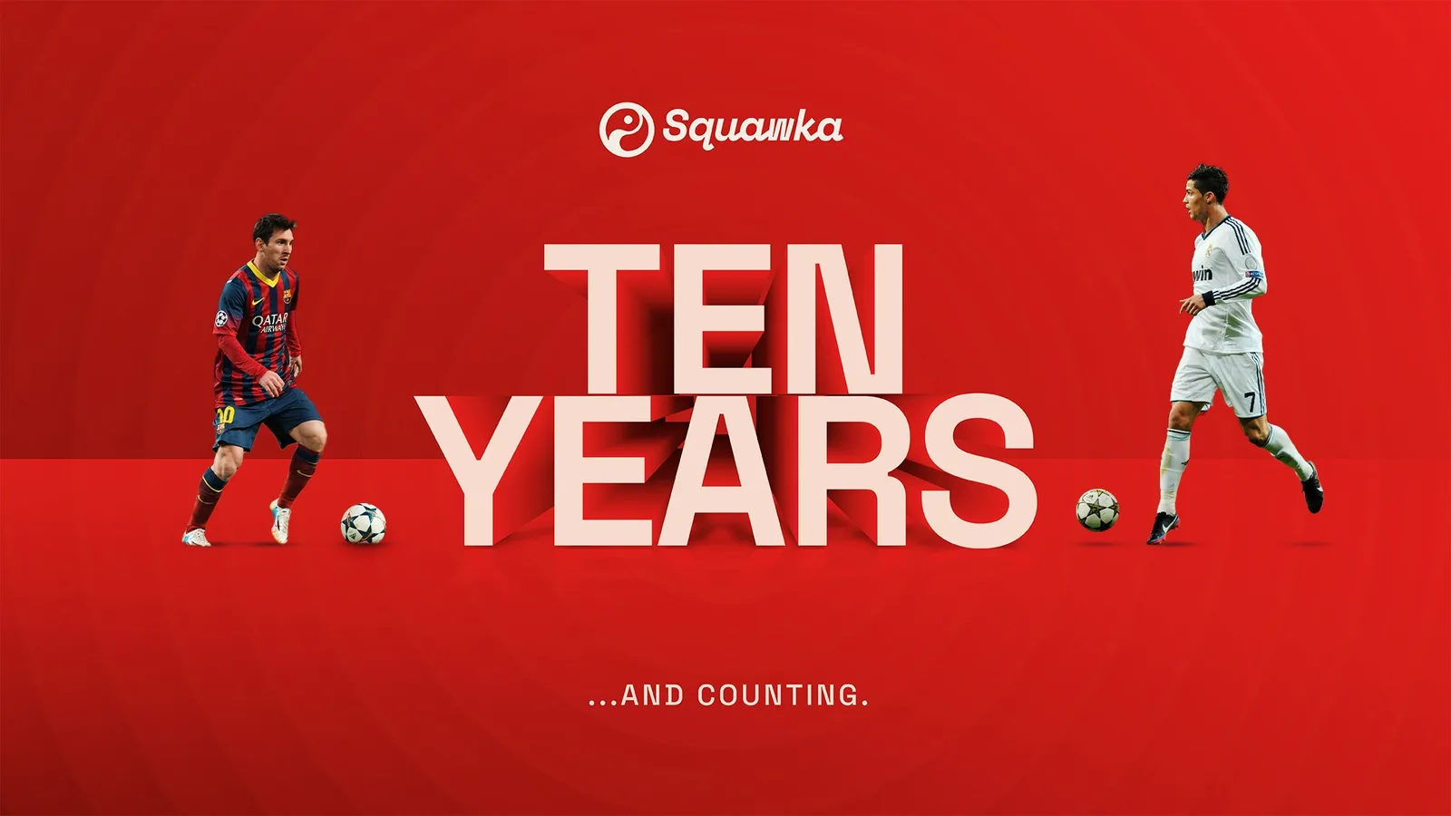 Squawka ten years anniversary graphic