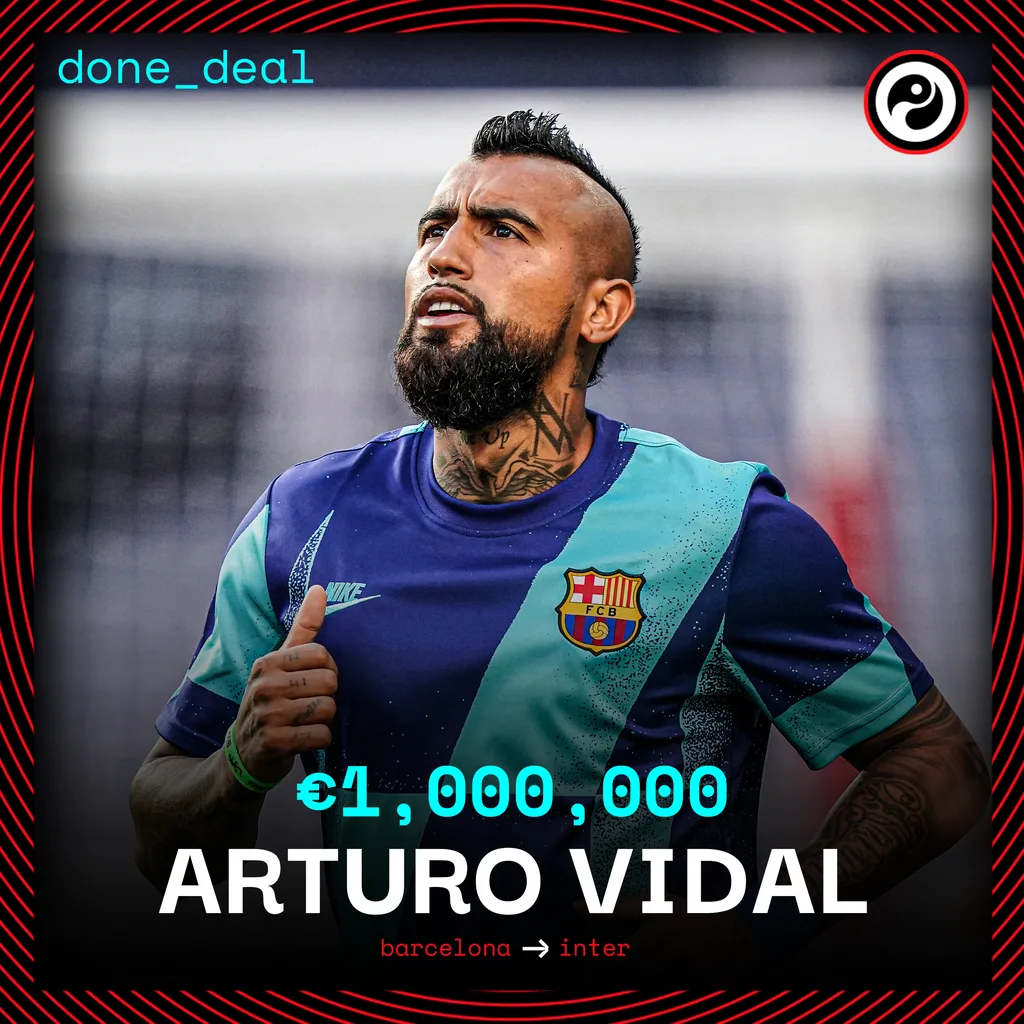 Transfer card for Arturo Vidal